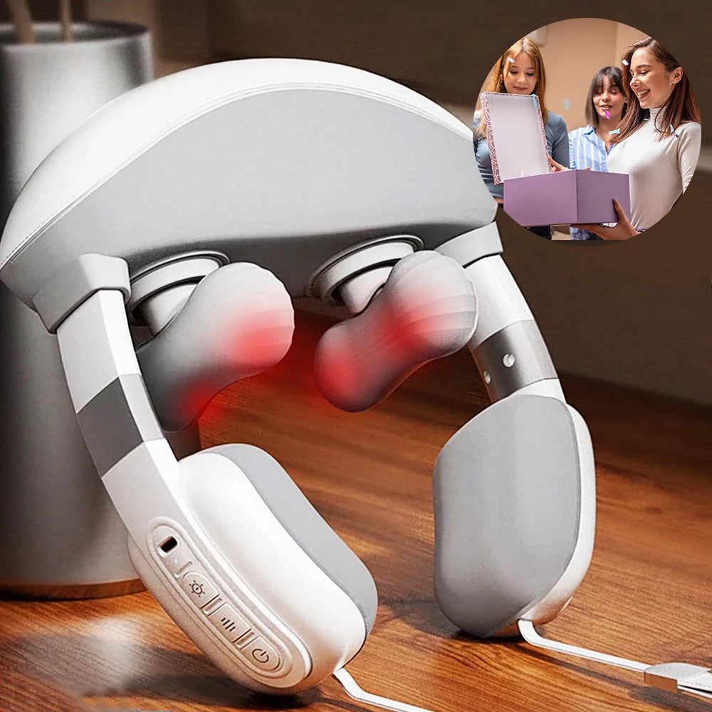 Simulated Finger Massage Multifunctional Massagers Fully Wrapped Shoulder and Neck Massage Shawl