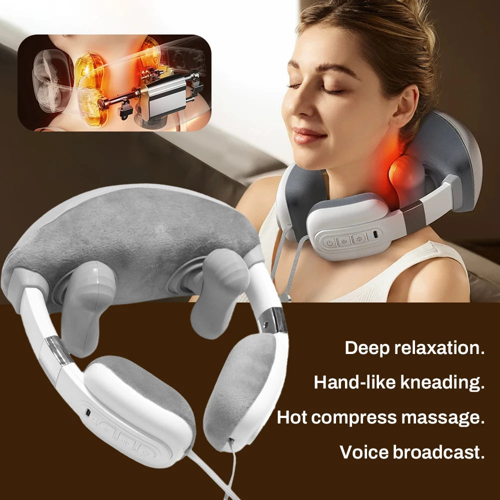 Simulated Finger Massage Multifunctional Massagers Fully Wrapped Shoulder and Neck Massage Shawl