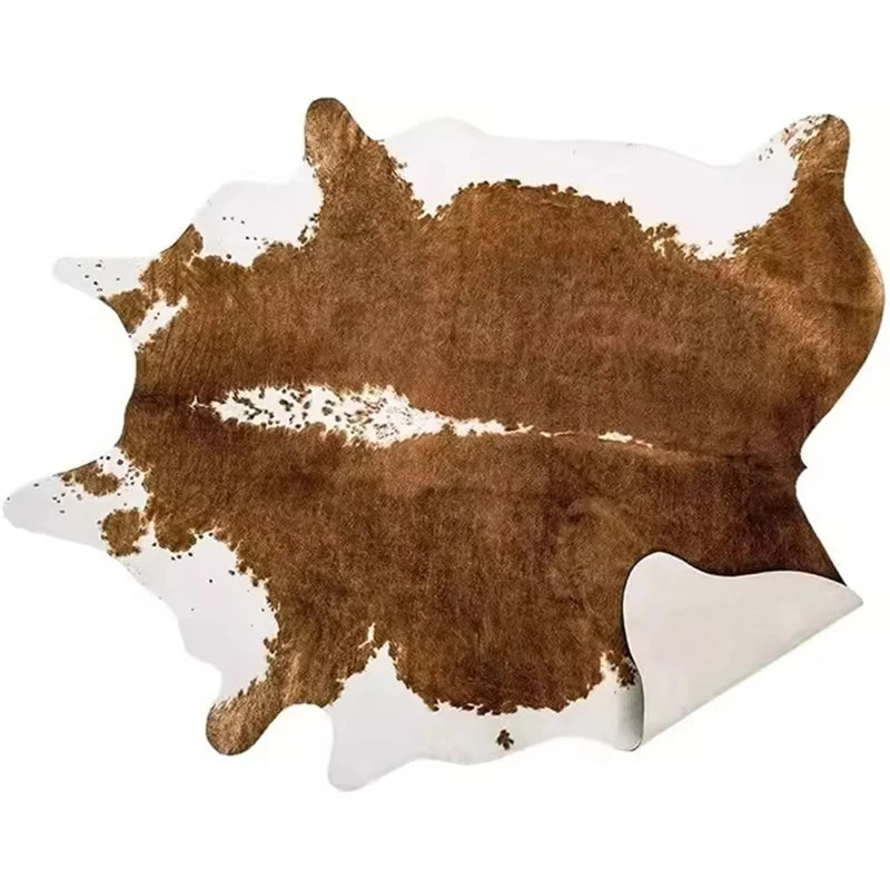 Fur Animal Cow Hide Carpet,Sturdy Cow Print Rugs, Western Decor