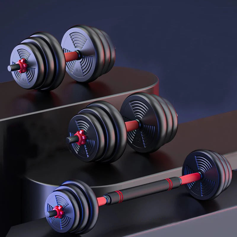 5-44lbs Adjustable Dumbbell to Barbell Set, Versatile Home Gym Fitness