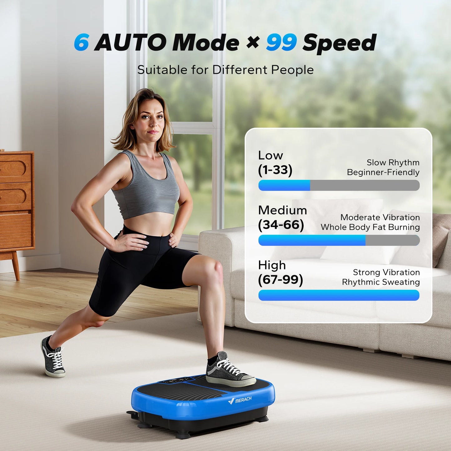 Vibration Plate Exercise Machine for Relieve Pain Help Fat Burning&Weight Loss Exercise Fit
