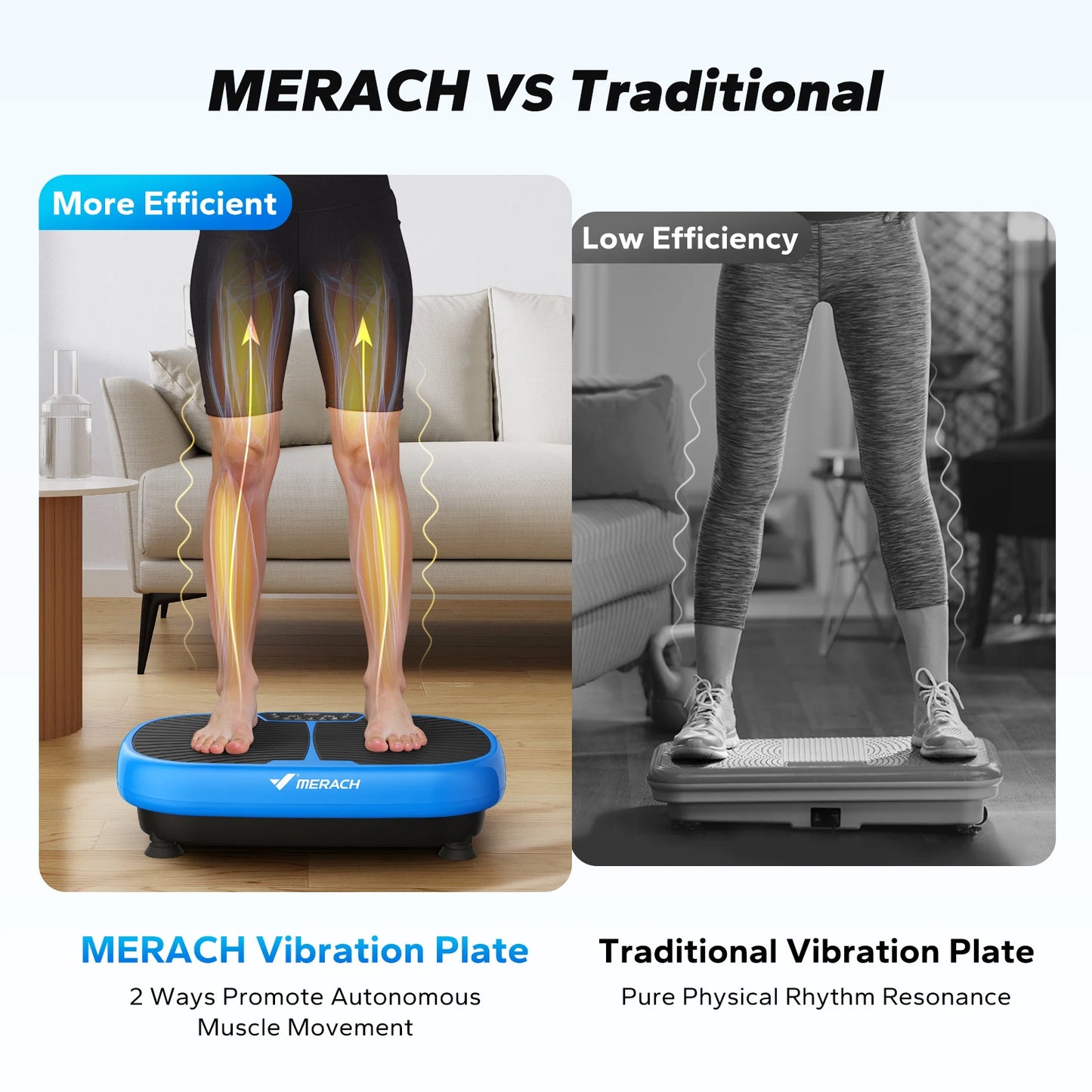 Vibration Plate Exercise Machine for Relieve Pain Help Fat Burning&Weight Loss Exercise Fit