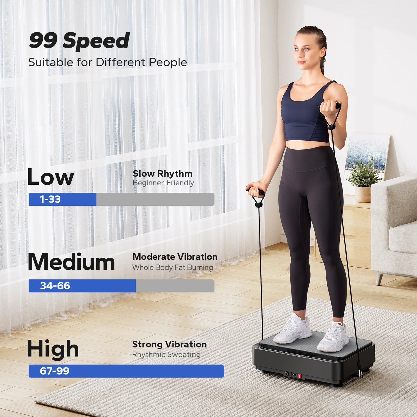 Vibration Plate Exercise Machine Vibration Plate for Lymphatic Drainage Relieve Pain