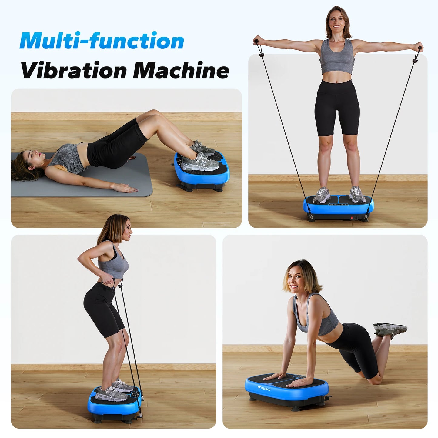 Vibration Plate Exercise Machine for Relieve Pain Help Fat Burning&Weight Loss Exercise Fit