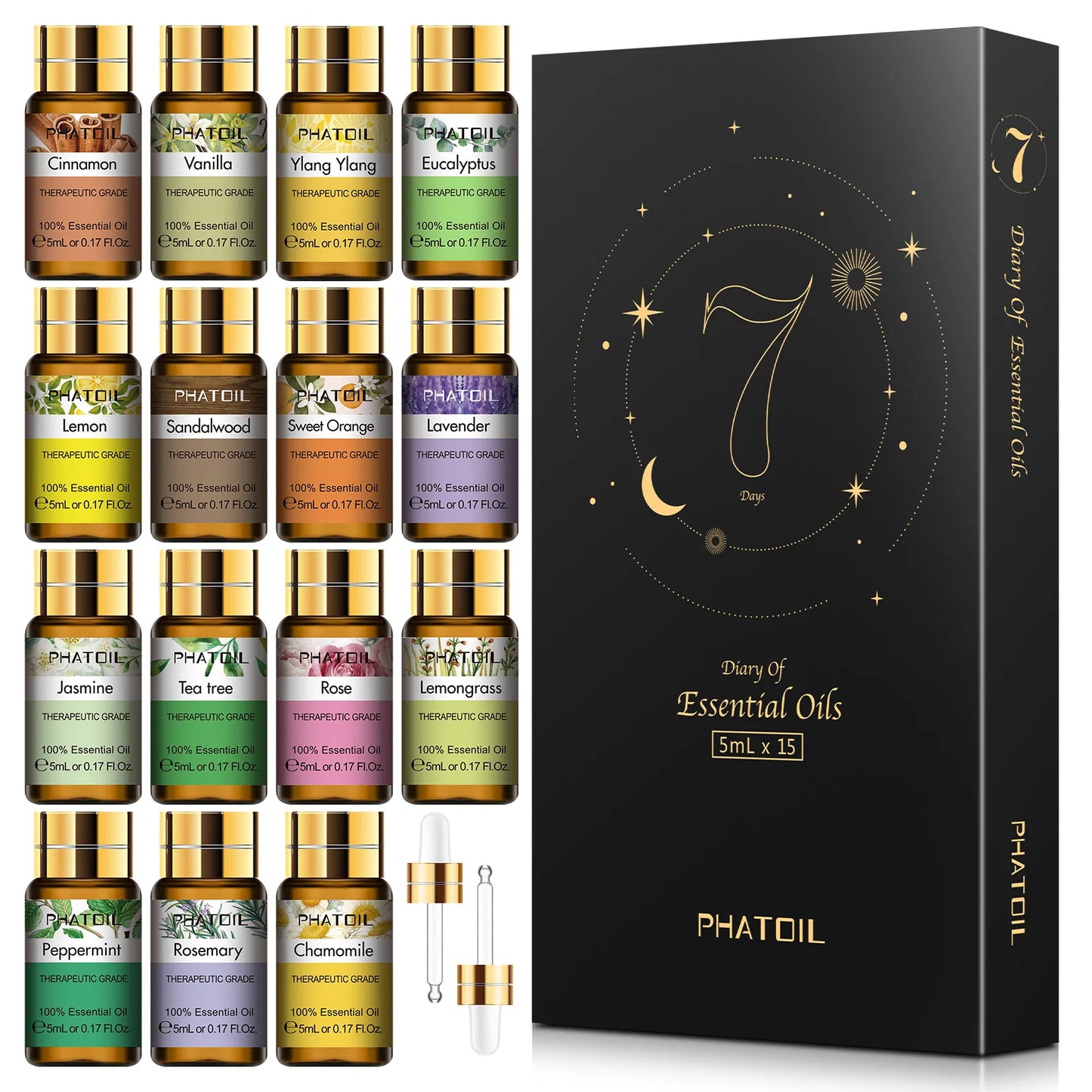 Essential Oils Set Natural Plant Aroma Essential Oils Diffuser