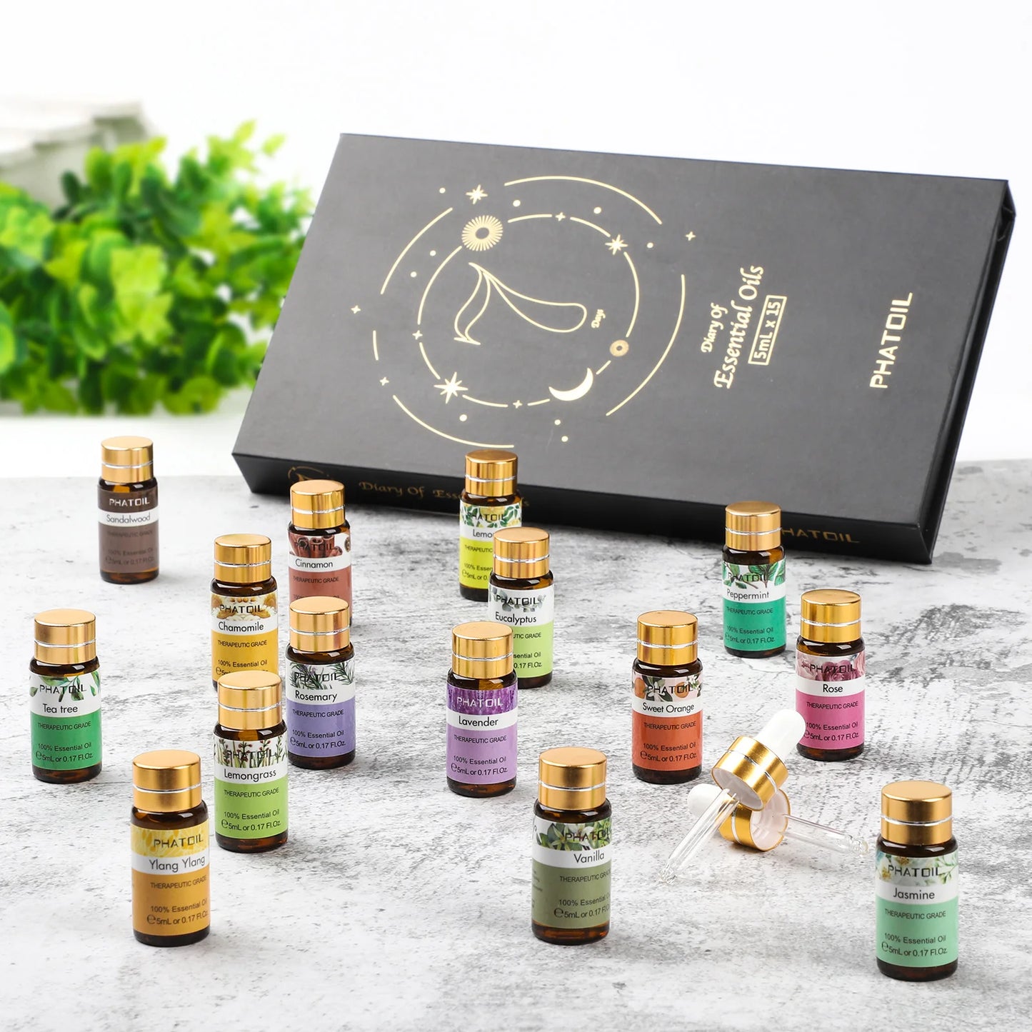 Essential Oils Set Natural Plant Aroma Essential Oils Diffuser
