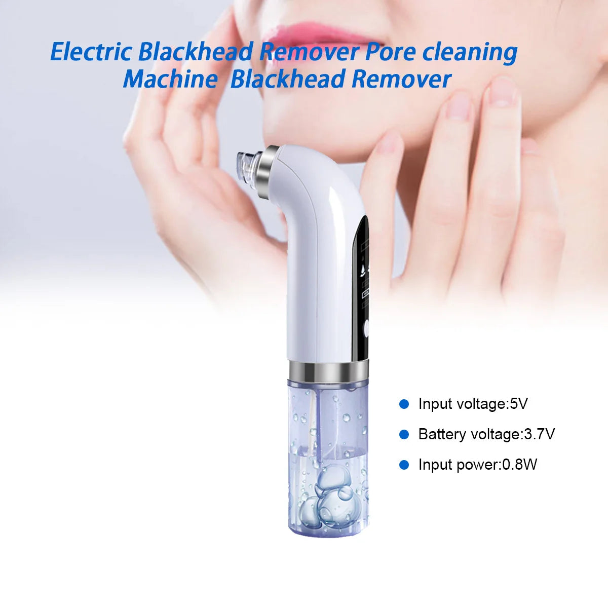 Blackhead Remover Pore Vacuum Cleaner Electric Micro Small Bubble Facial Cleasing Machine USB Rechargeable Beauty Device