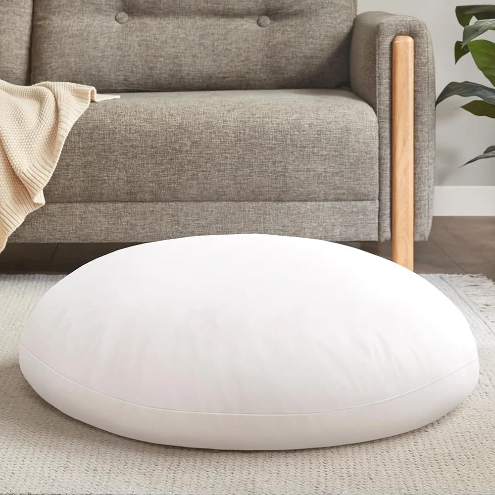 Large Round Floor Pillow Insert Thick Memory Foam Meditation Cushion Comfortable Seating Meditation Yoga Gift Unpacking