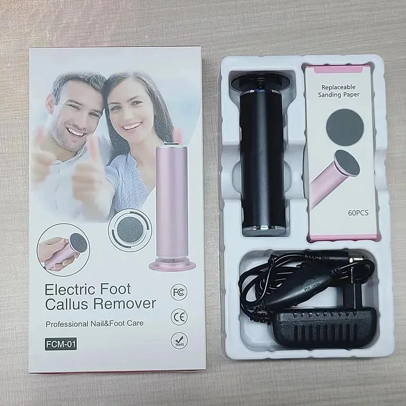 Electronic foot file pedicure sander for removing dead skin