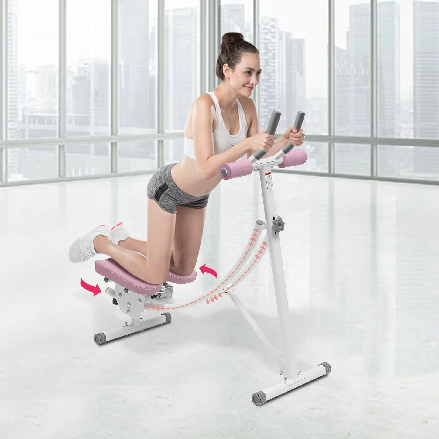 Weight Capacity, Foldable, Core & Abdominal Exercise Fitness Equipment for Home Gym