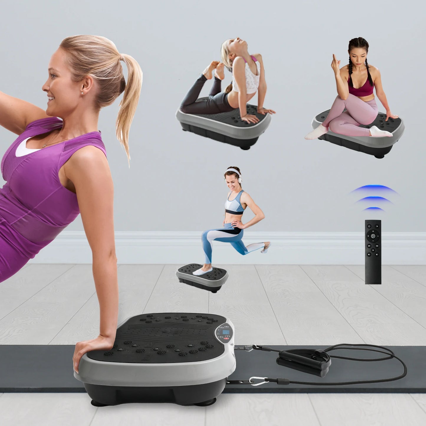 Vibration Plate Exercise Machine Fat-Burning Home Fitness. Shaping Whole Body Workout Portable Fitness Equipment