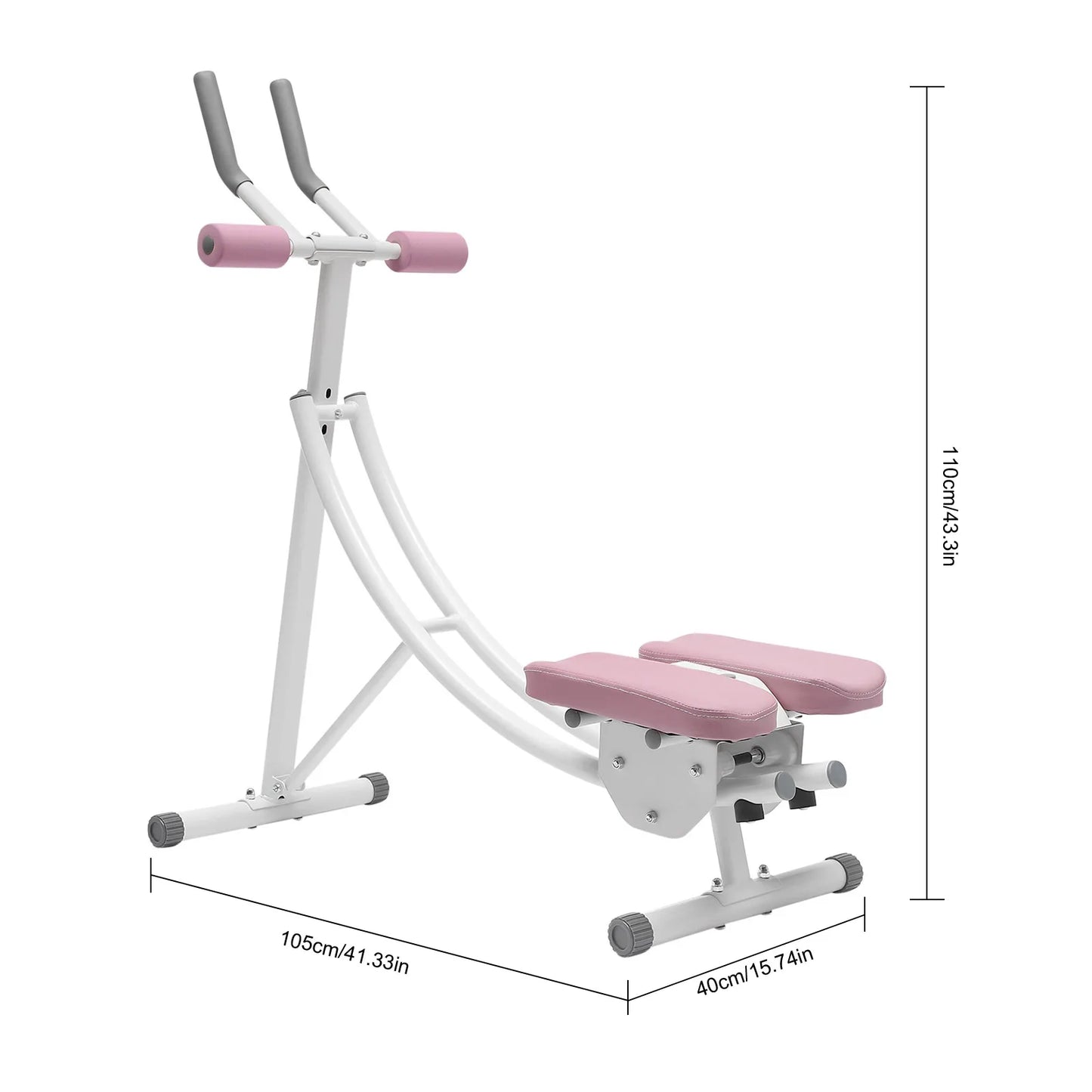Weight Capacity, Foldable, Core & Abdominal Exercise Fitness Equipment for Home Gym