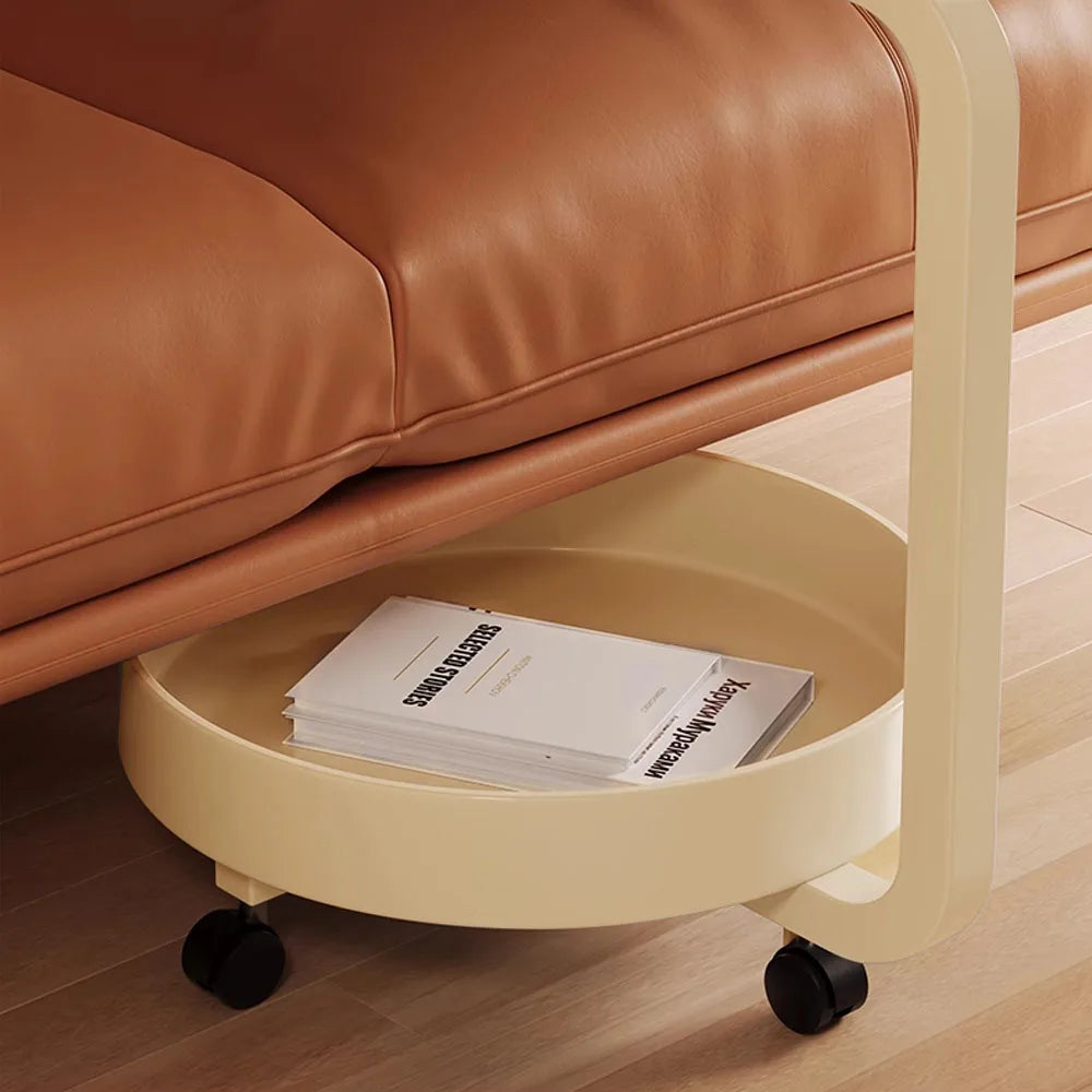 Unique coffee table for bedroom or living room on wheels