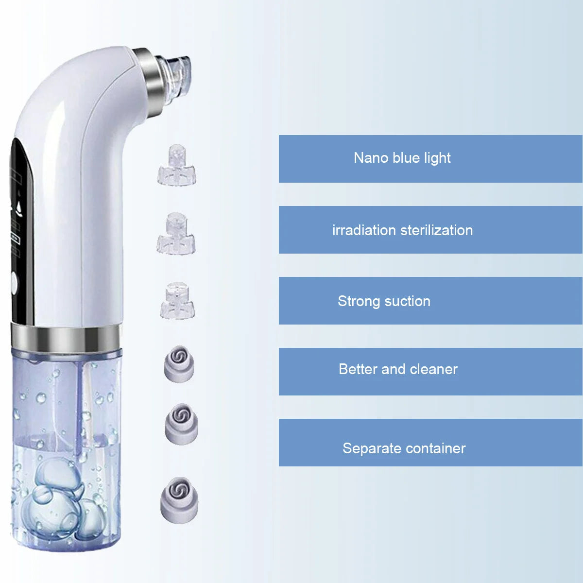 Blackhead Remover Pore Vacuum Cleaner Electric Micro Small Bubble Facial Cleasing Machine USB Rechargeable Beauty Device