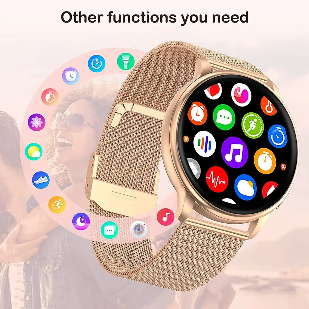 Bluetooth Smart Watch Women Men Sport Fitness Tracker Heart Rate