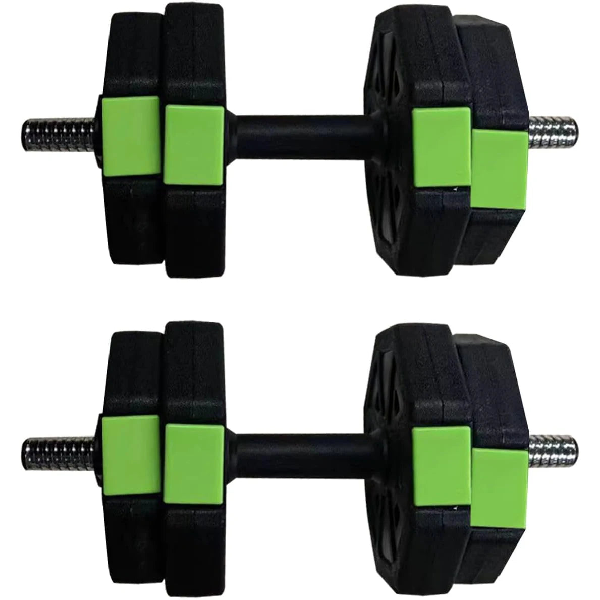 Adjustable Dumbbell Set,2 in 1 with Iron Handle