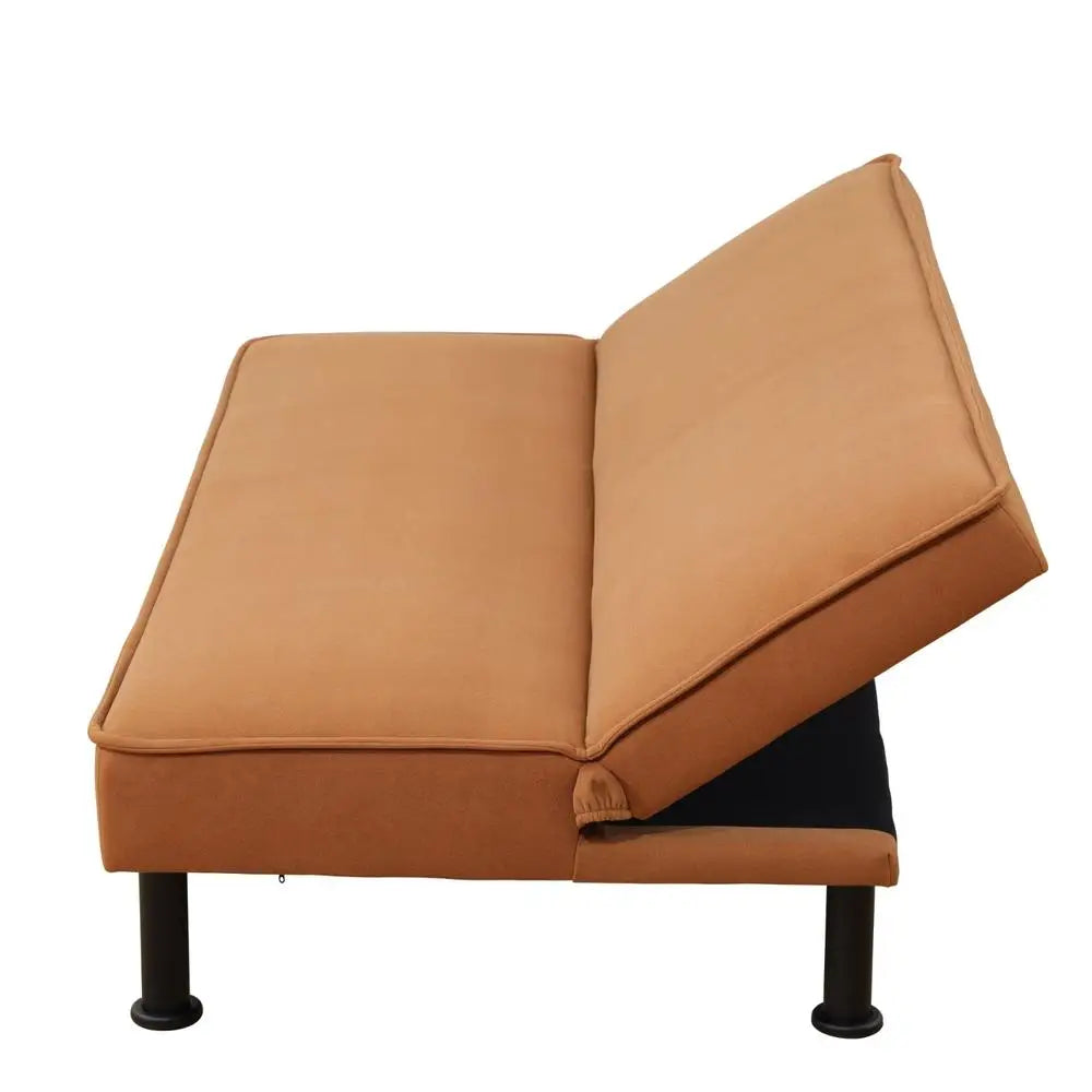 Convertible Futon Sofa Bed Adjustable Loveseat Couch. Sleeper Comfortable Space-Saving