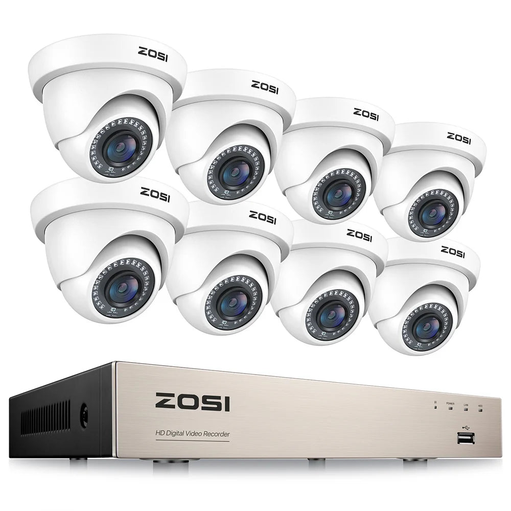 Wired Security Camera System HD DVR Recorder Indoor/OutdoorSurveillance Camera