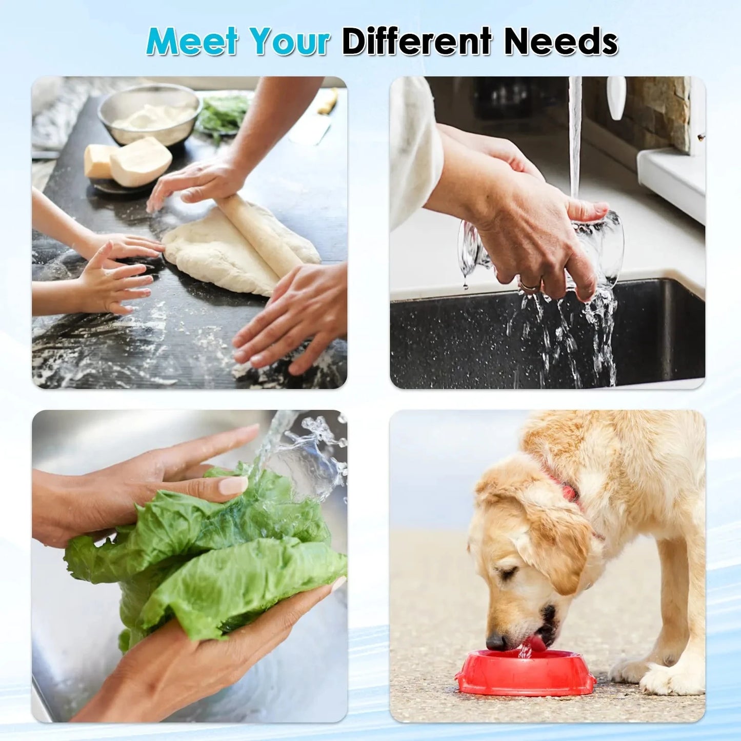 Faucet Water Filter Purifier for Kitchen Home Drinking Filtration System