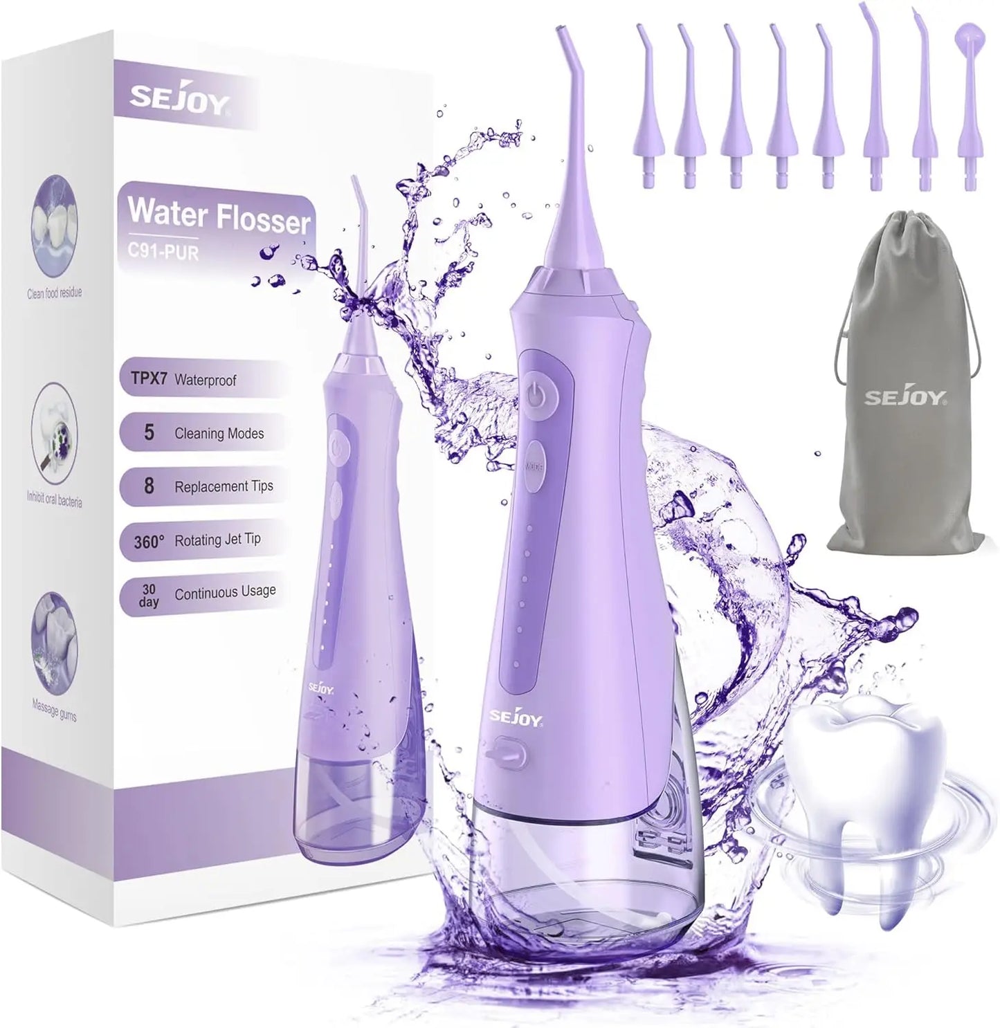 Dental Mouth Washing Machine Travel Portable Water Flosser Teeth Whitening