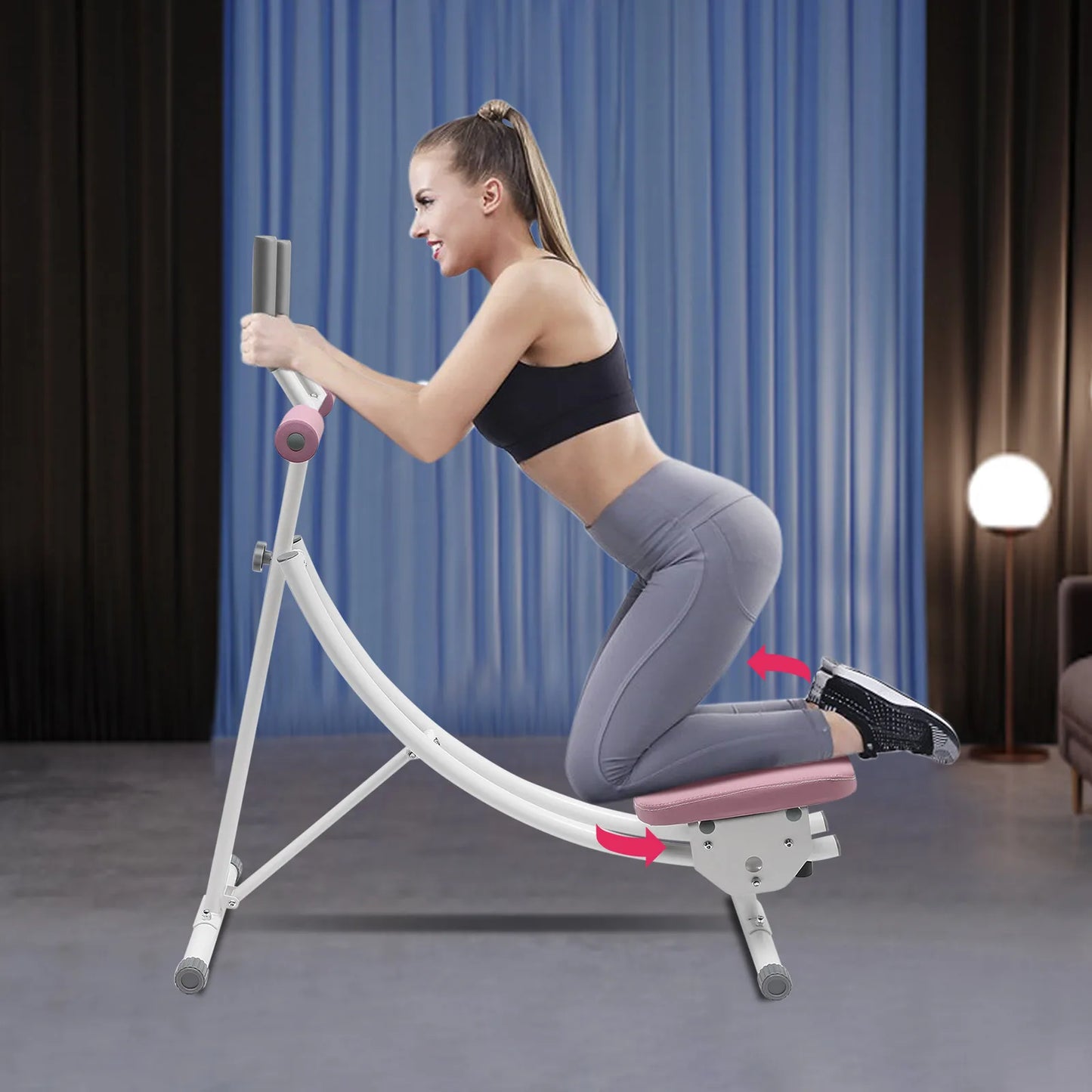 Weight Capacity, Foldable, Core & Abdominal Exercise Fitness Equipment for Home Gym