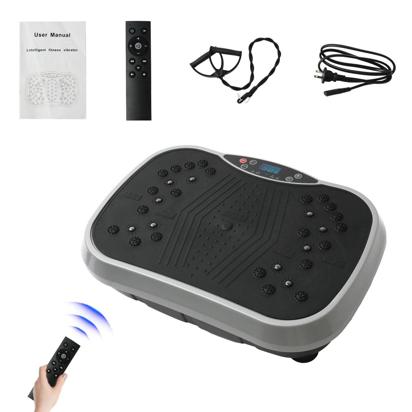Vibration Plate Exercise Machine Fat-Burning Home Fitness. Shaping Whole Body Workout Portable Fitness Equipment