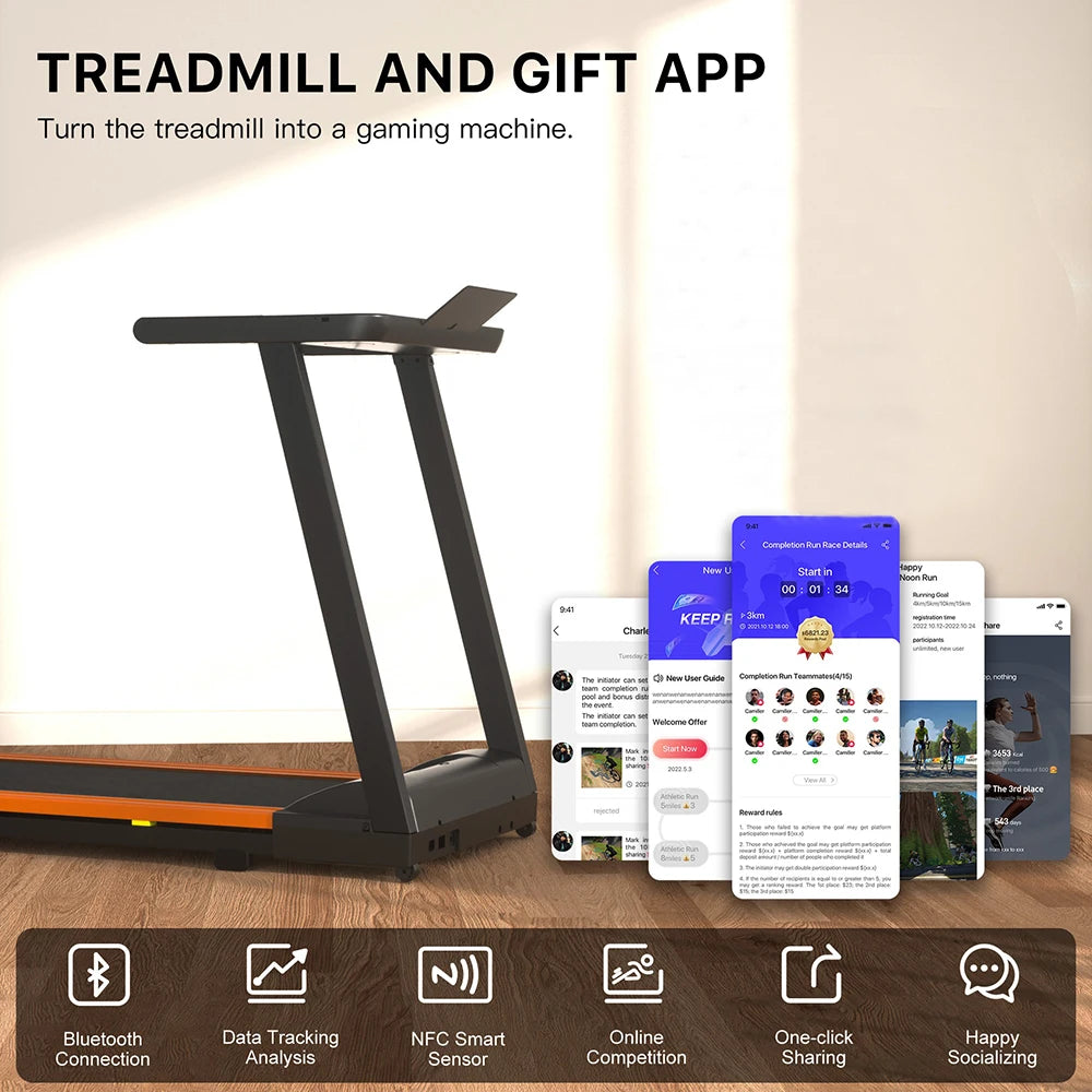 Treadmills Electric Remote Control Foldable Running Walkingpad for Home Portable