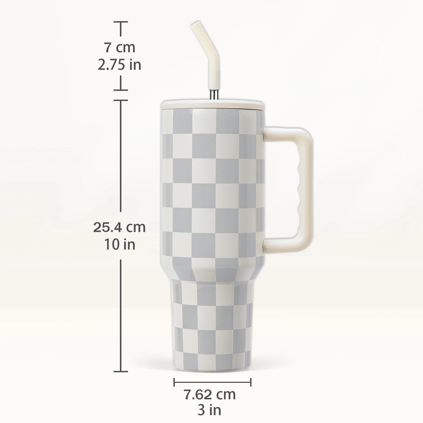 40oz Tumbler With Handle And Straw Lid,Insulated Stainless Steel Travel Coffee Cup