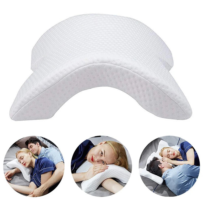 Couple Cuddle Pillow with Hand Hole Memory Foam Love Pillow for Couples