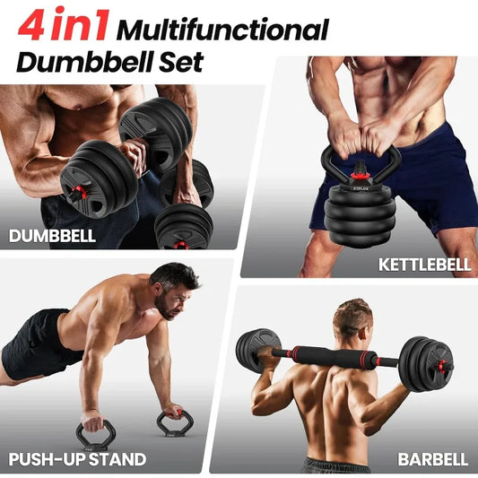 Adjustable dumbbell set, Free Weights set with upgraded nut.