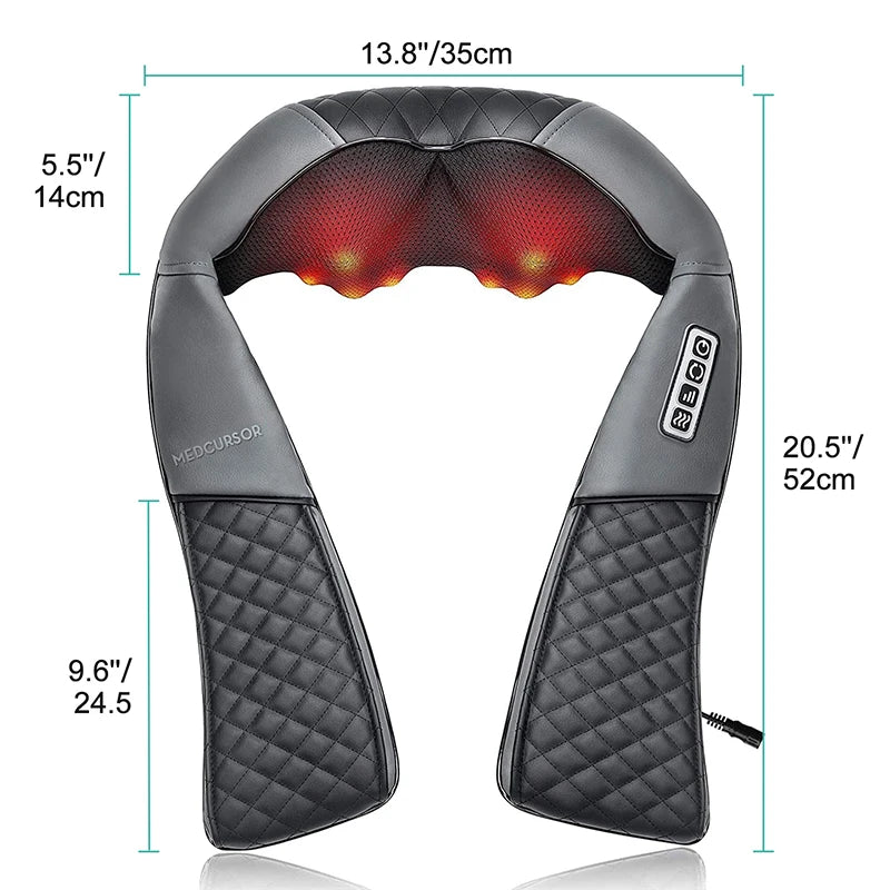 Electric Neck And Back And Shoulder Kneading Massage Pillow
