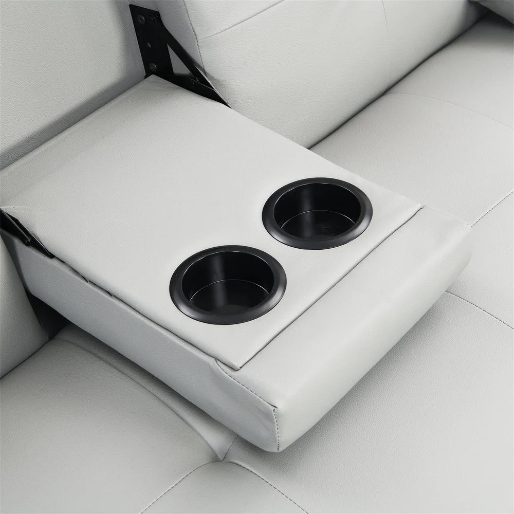 Convertible Leather Futon Sofa Bed. Comfortable Folding Couch Small Spaces