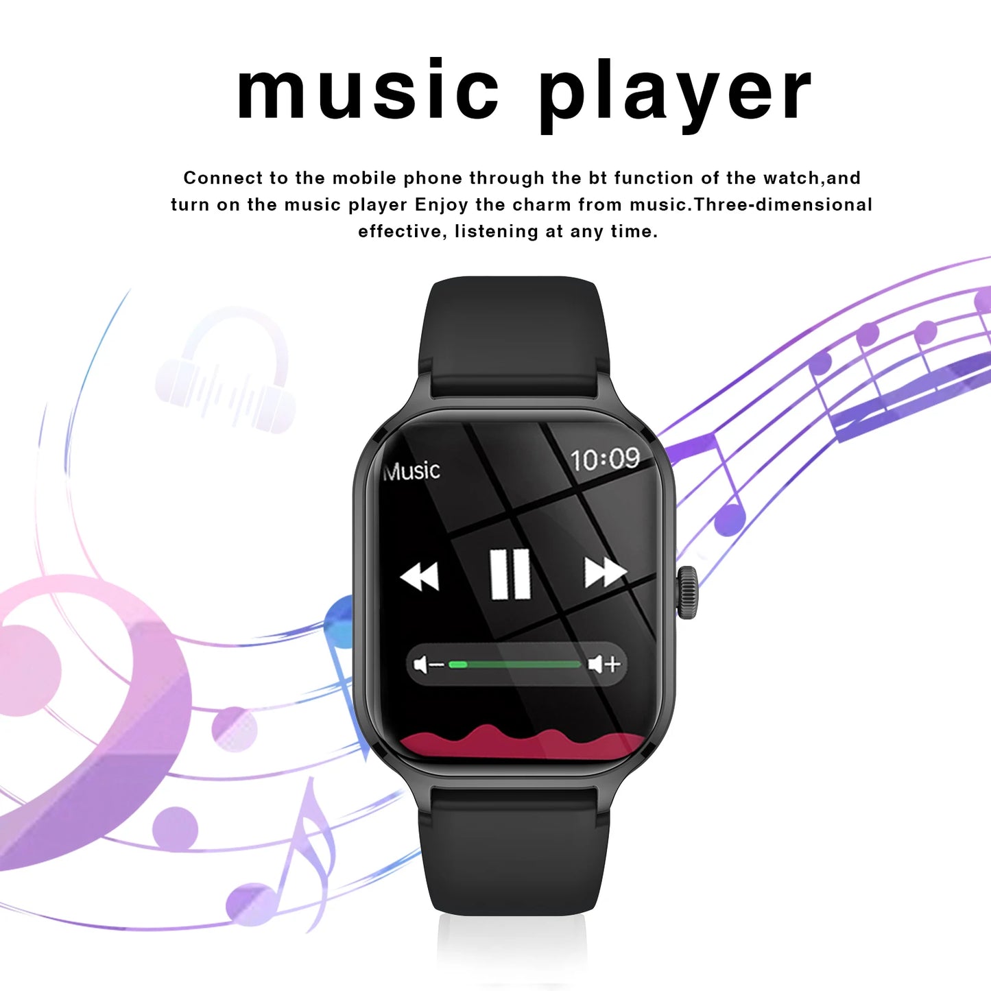 Smart Watch, Wireless Dialing, Multiple Sport Modes, iPhone/Android