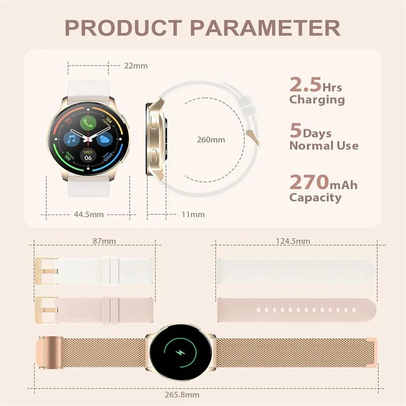 Smart Watch for Women Fitness Tracker for Android