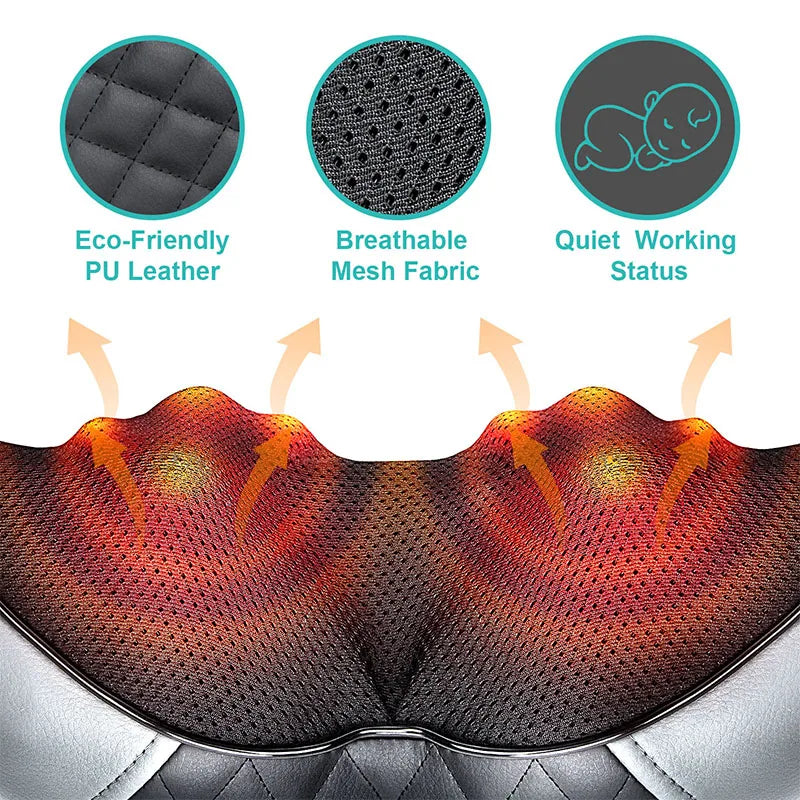 Electric Neck And Back And Shoulder Kneading Massage Pillow