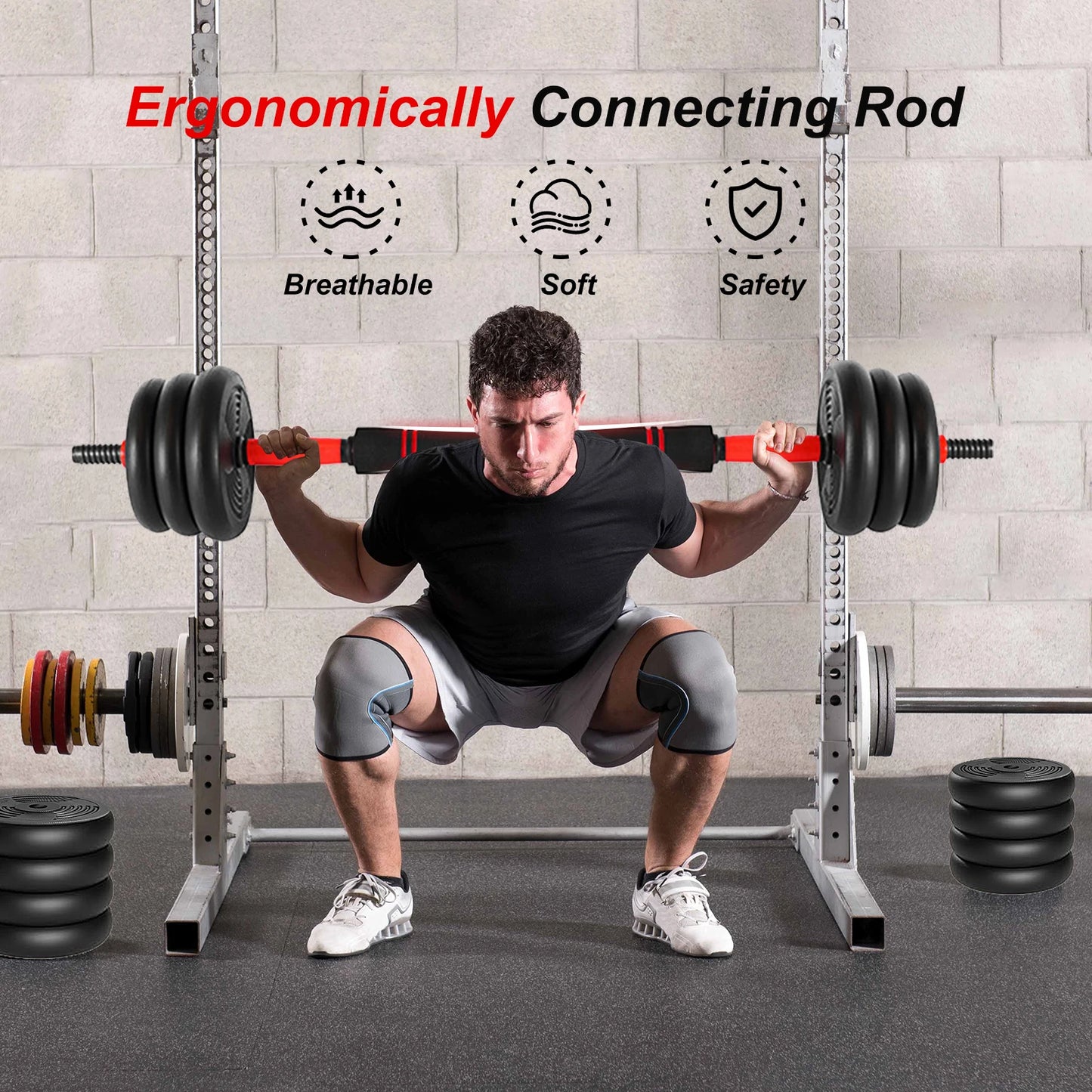 Adjustable Dumbbell Set 44 Lbs Weights Set, Multifunctional Home Gym Equipment