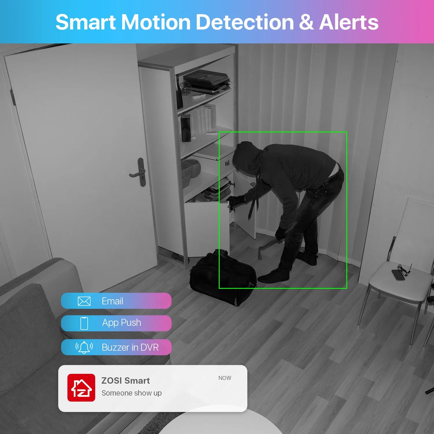 Wired Security Camera System HD DVR Recorder Indoor/OutdoorSurveillance Camera