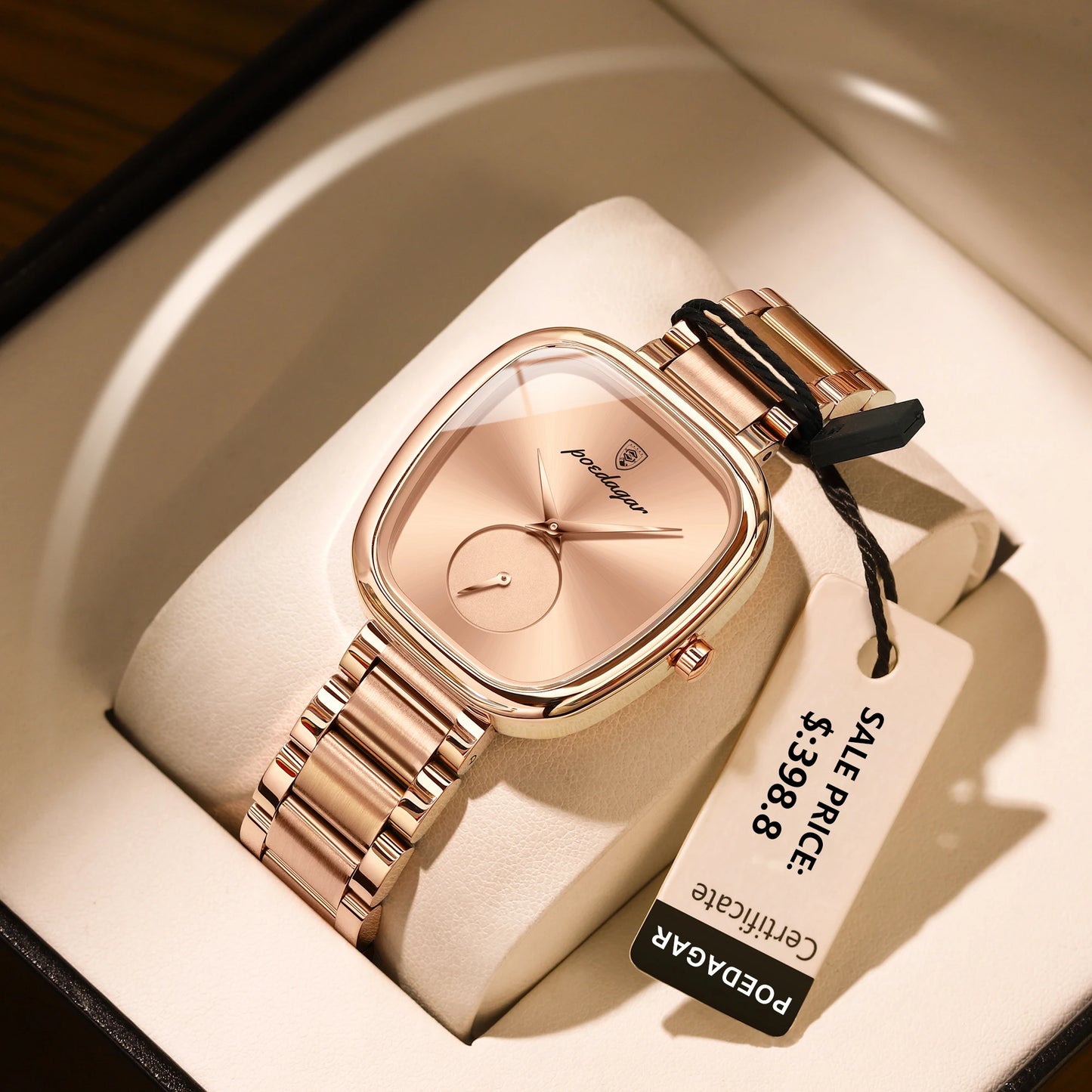 Luxury Watch for Woman Waterproof Stainless Steel Quartz Ladies Watch