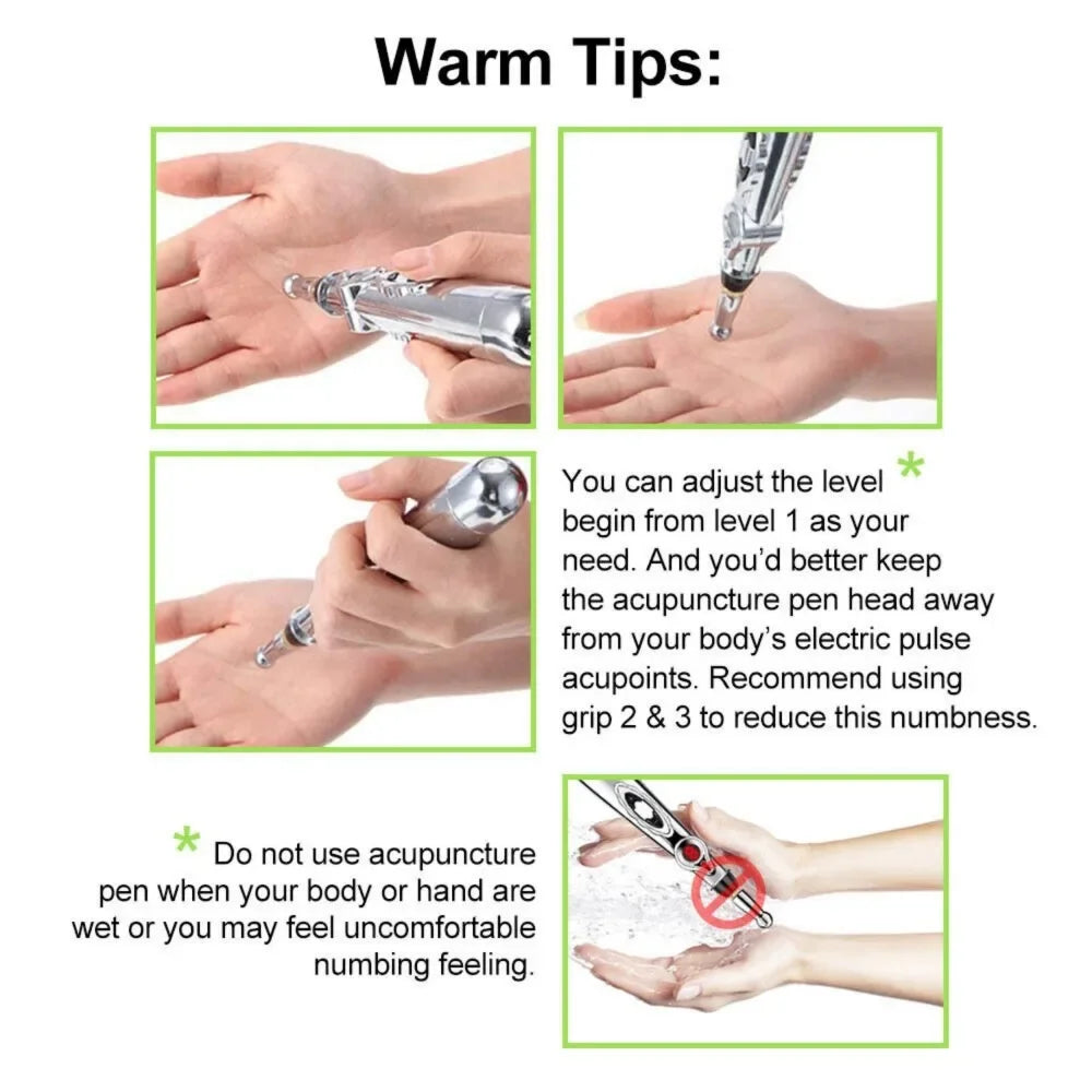 Therapy Electronic Acupuncture Pen Meridian Energy Heal Massage