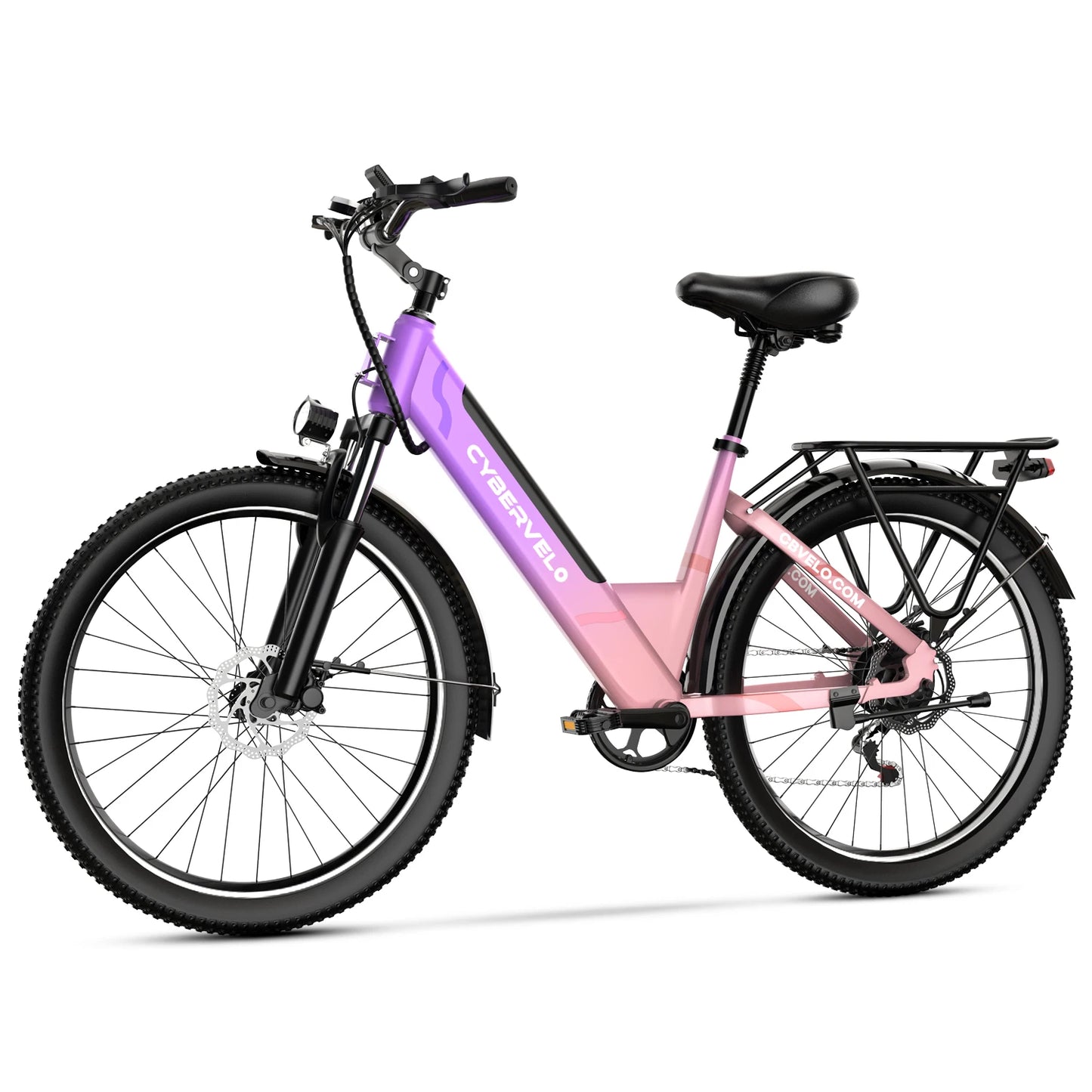 Electric E Bike with 7-Speed,Electric Bike for Adults,up 80 Miles Removable Battery