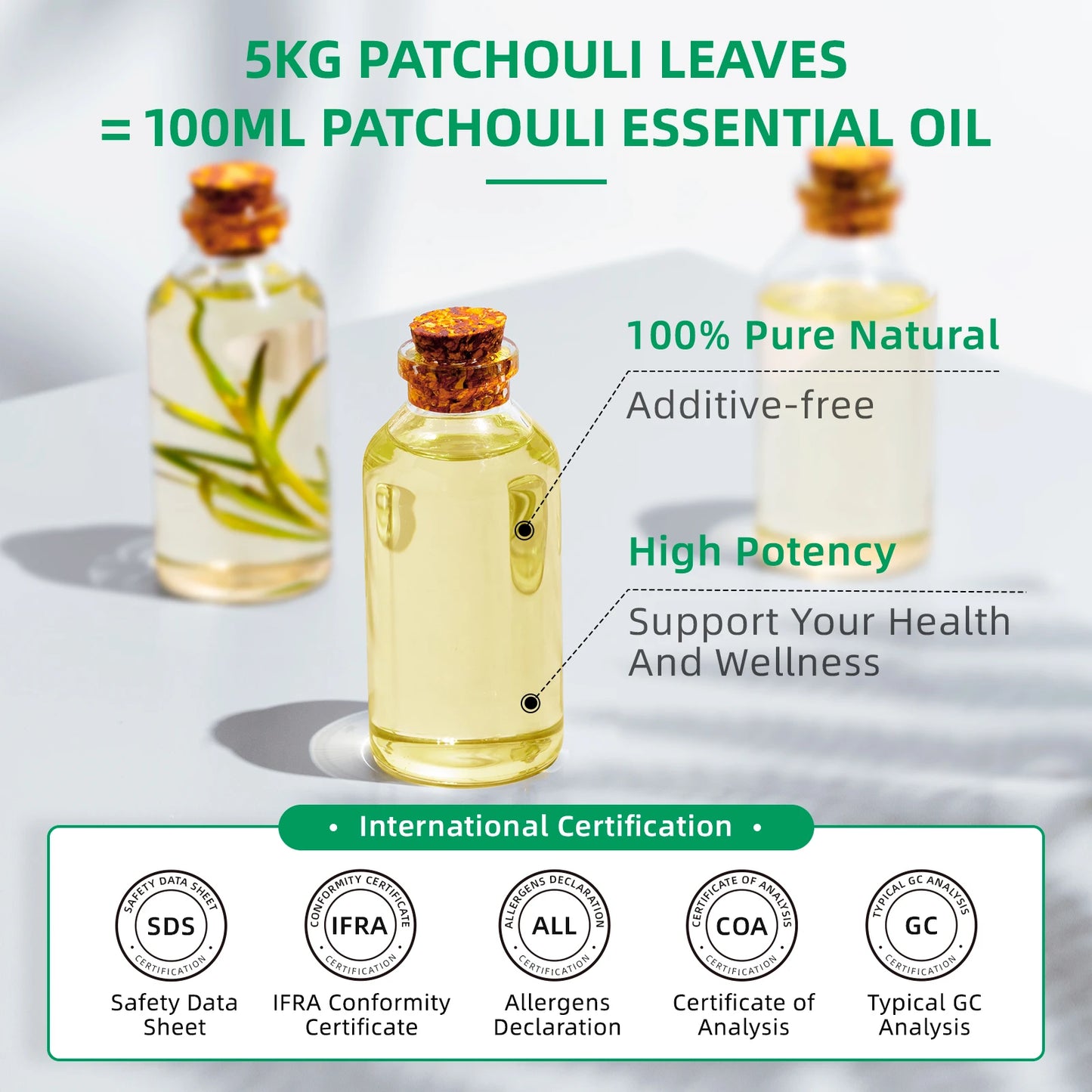 Patchouli Essential Oils,100% Pure Nature for Aromatherapy, Diffuser, Humidifier, Massage
