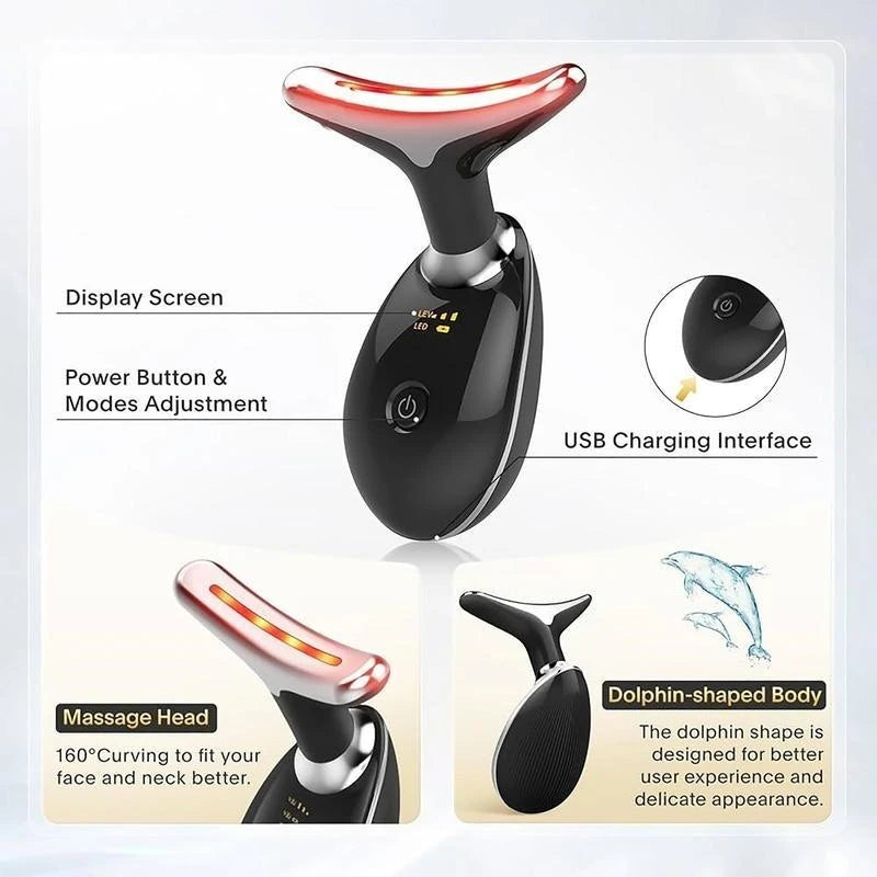 Vibrating Neck Device Beauty Gift, neck and face skin massager
