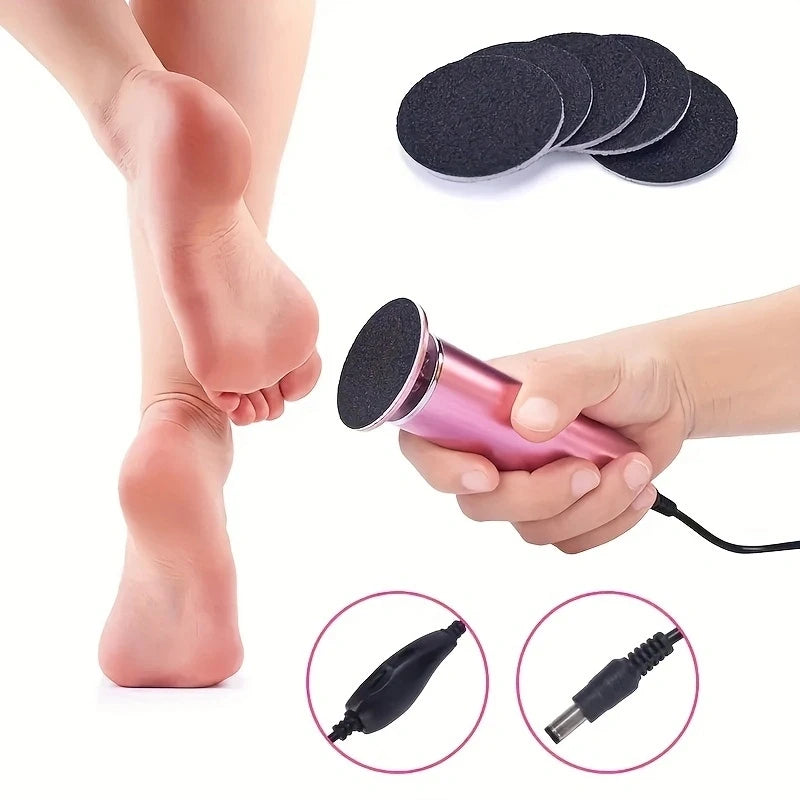 Electronic foot file pedicure sander for removing dead skin