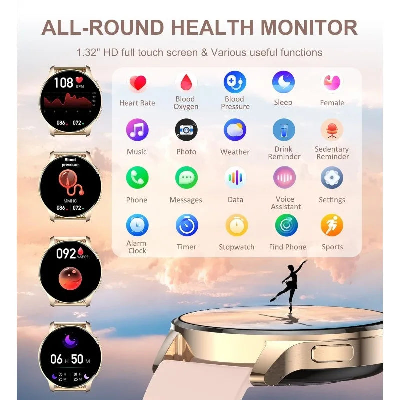 Smart Watch for Women Fitness Tracker for Android