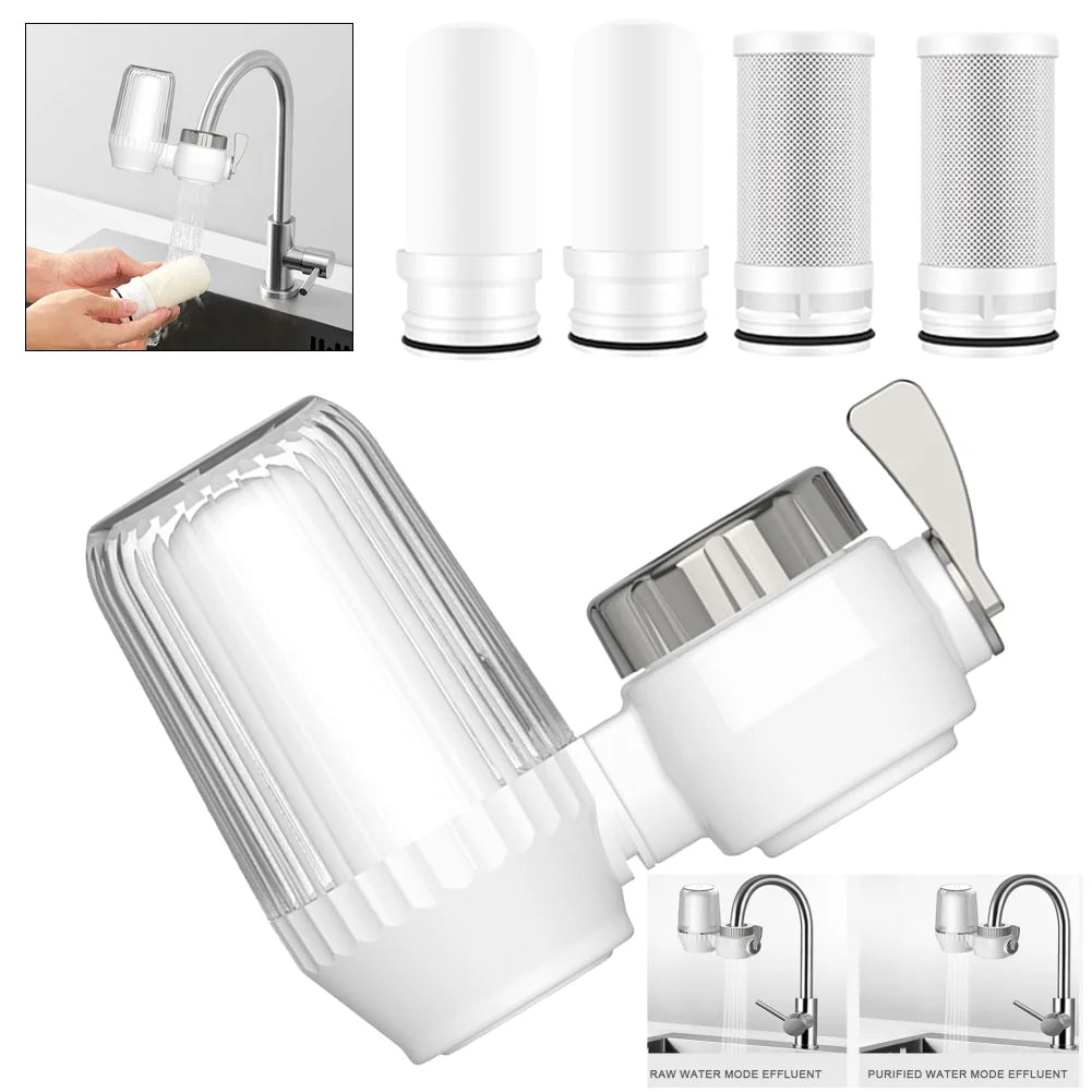 Kitchen Tap Faucet Water Filter Purifier System Rust Bacteria Removal Water Filter for Home Daily Use