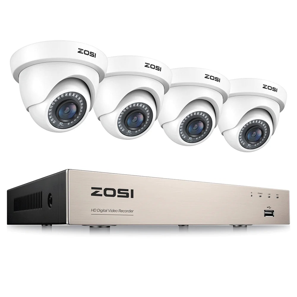 Wired Security Camera System HD DVR Recorder Indoor/OutdoorSurveillance Camera