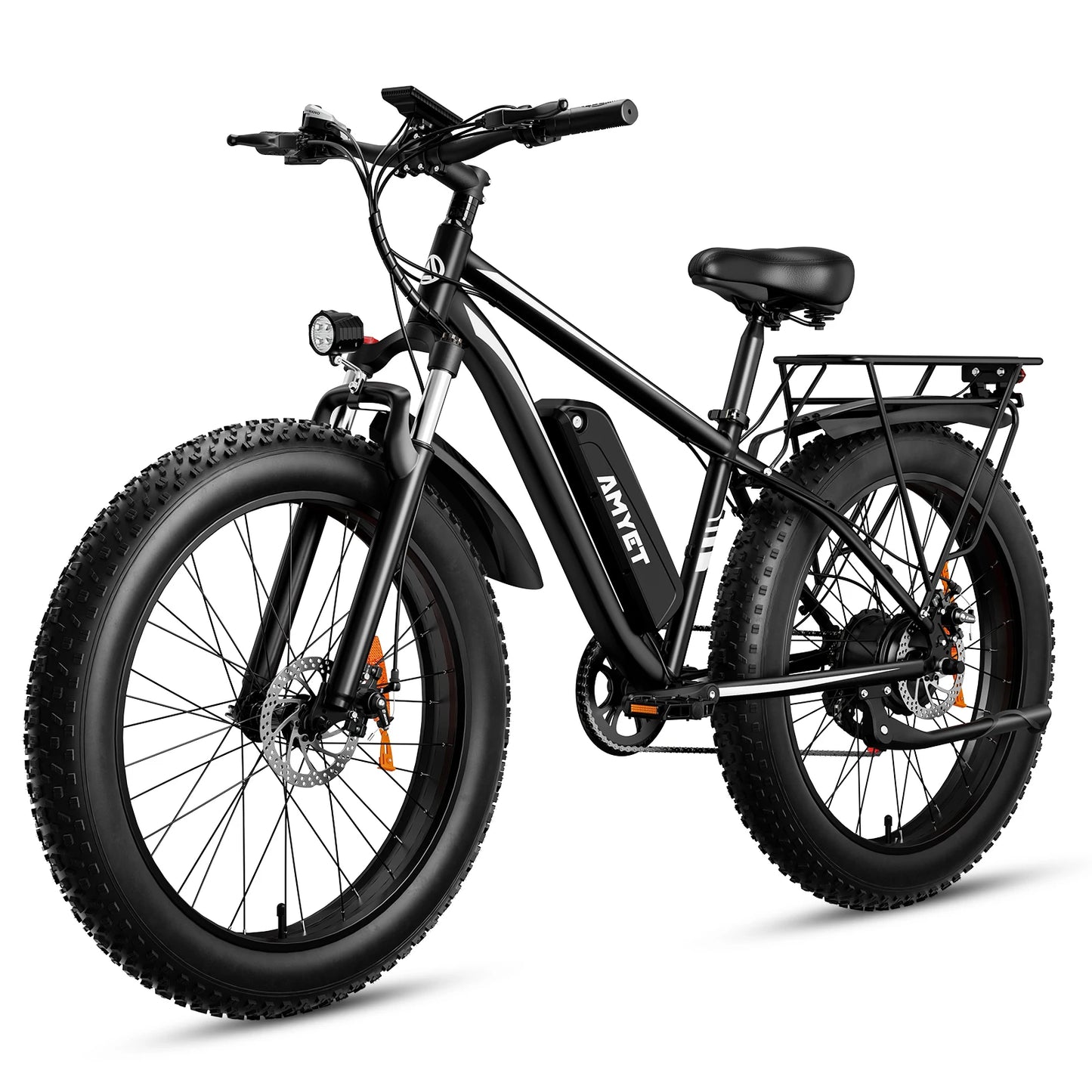 Electric Bike for Adults Bike 26" Fat Tire Mountain 31mph Dual Shock Absorber