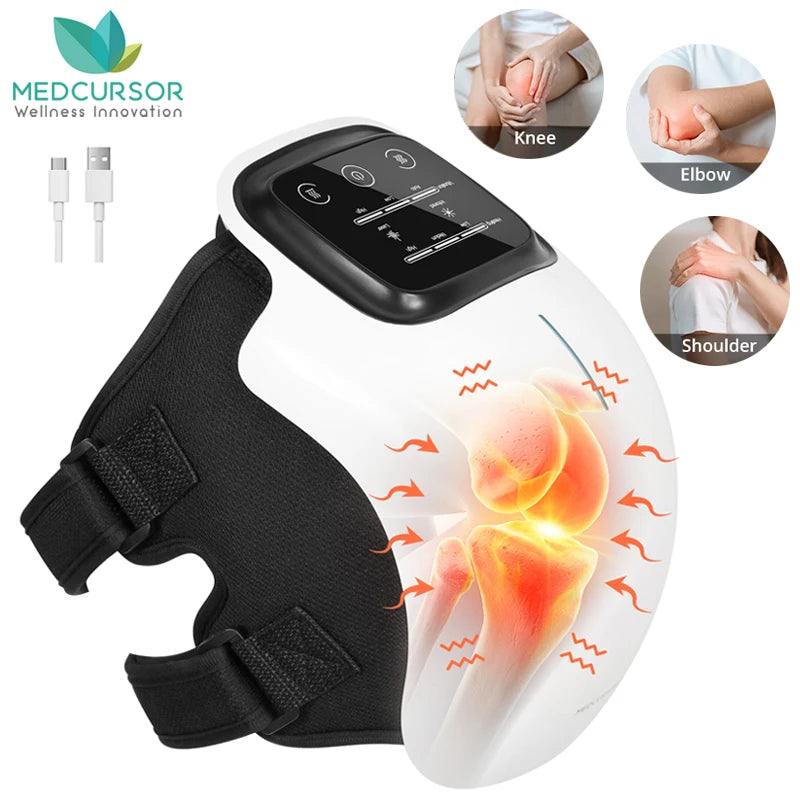 Electric Heating Massage Knee Pad Wireless Temperature Hot Compress Vibration