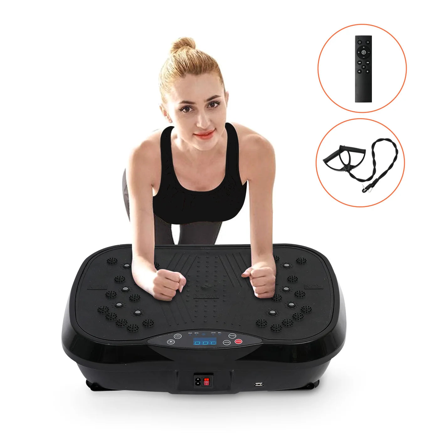 Vibration Plate Exercise Machine Fat-Burning Home Fitness. Shaping Whole Body Workout Portable Fitness Equipment