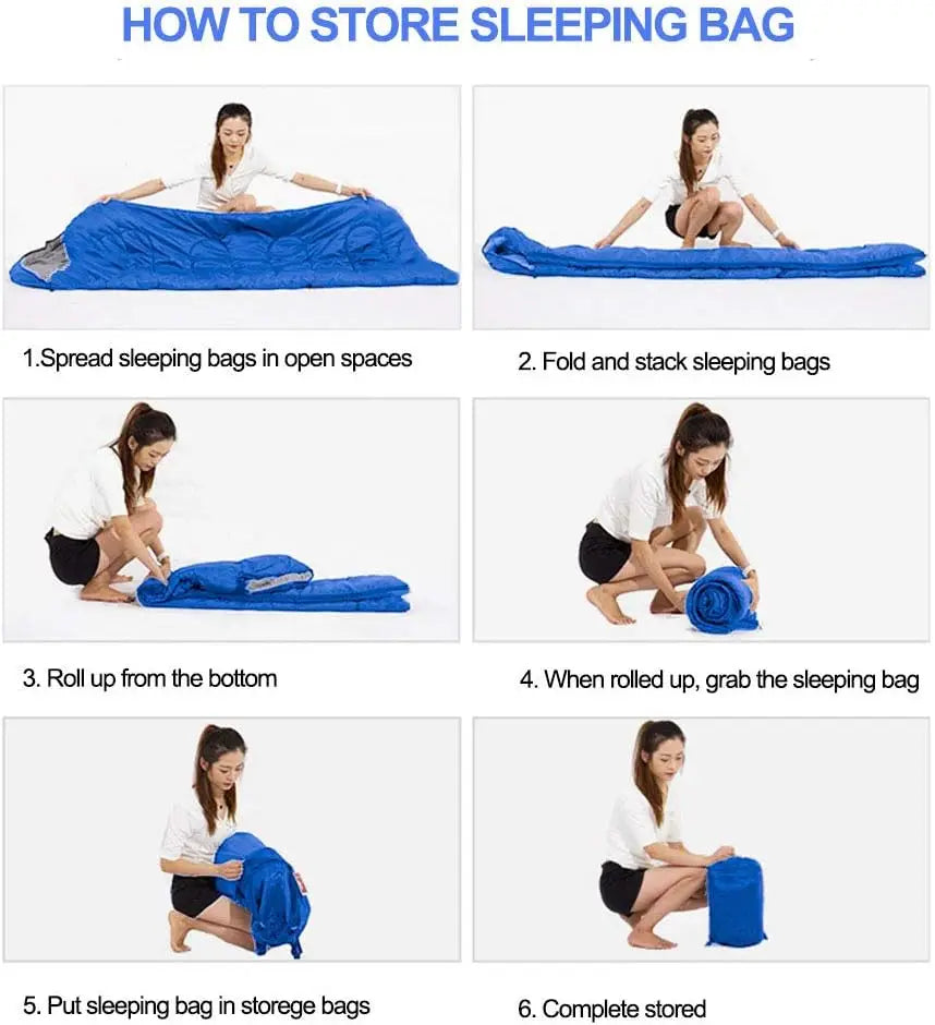 Envelope with Cap Sleeping Bag, Spring Summer Autumn Outdoor Travel Bag, Adult Camping Single Sleeping Bag